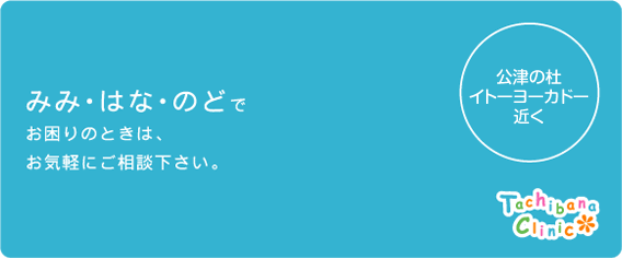 みみ・はな・のどでお困りのときは、お気軽にご相談下さい。